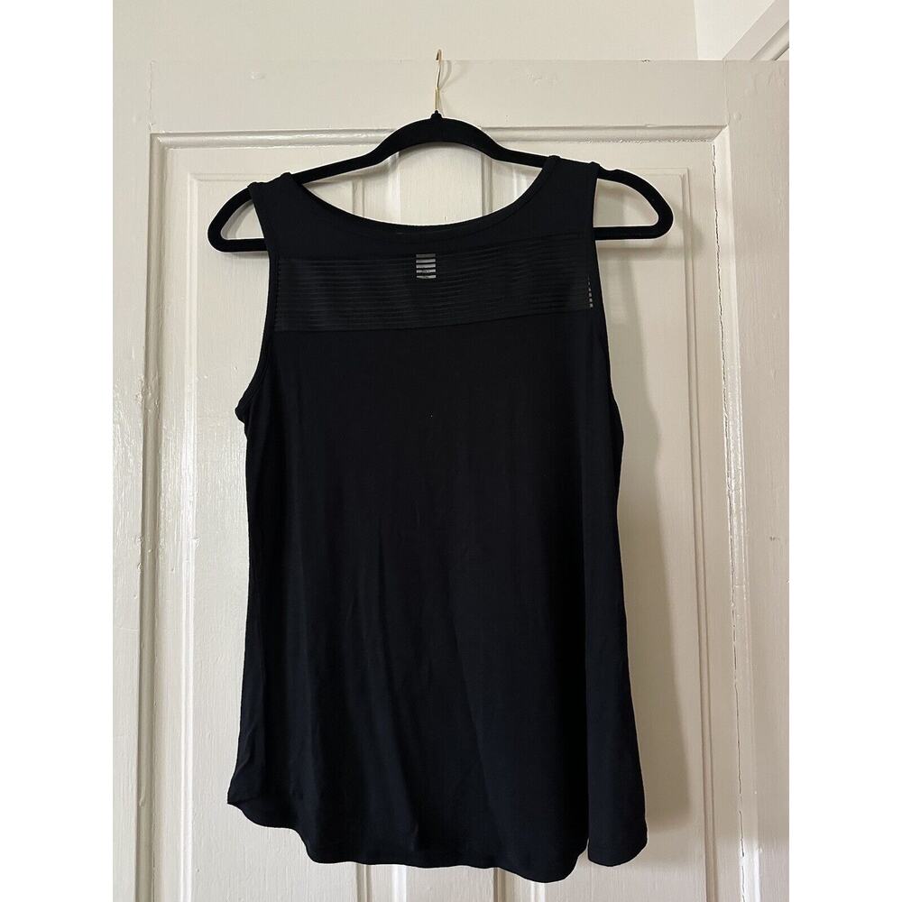 Emaline Womens Shell Top Petite M Sleeveless Black Casual Business Versatile